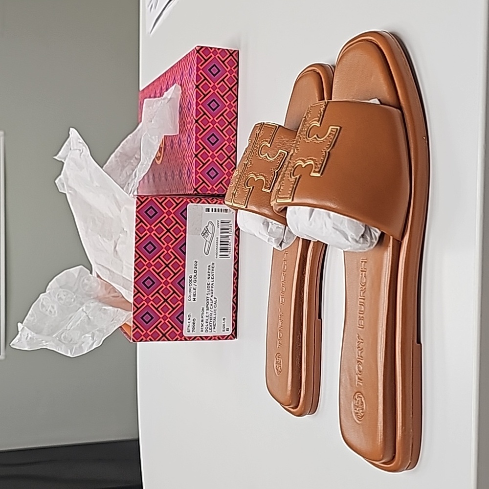 Tory Burch Double T Sport Slide
